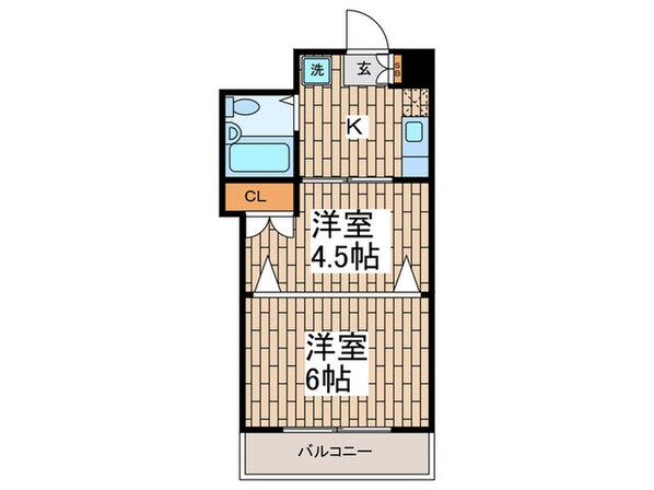 メゾンハマダの物件間取画像